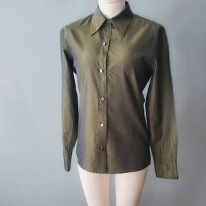 Women's Vintage Isaac Mizrahi Iridescent Silk Blouse/Size 8